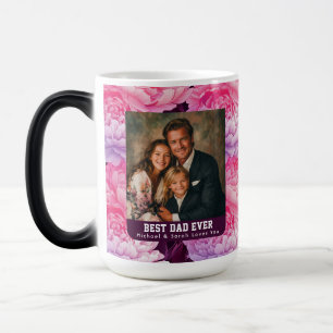 Caneca Mágica Buquê Artístico de Peônias Dia do Padrasto Stanley