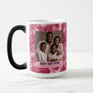 Caneca Mágica Buquê de Amarílis Rosa Tributo ao Pai Gato