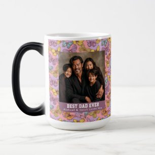 Caneca Mágica Buquê de Camuflagem de Borboleta Vitoriana Dia dos