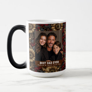 Caneca Mágica Buquê de Girassóis Cottagecore Foto do Papai Stanl