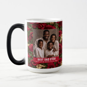 Caneca Mágica Buquê de Lírios Calla Botânicos Dia do Papai Cerâm