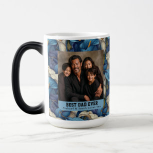 Caneca Mágica Buquê de Lírios Calla Novo Pai Papai Lembrança