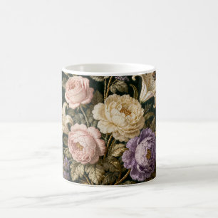 Caneca Mágica Buquê de Rosas Estilo Antigo Verde