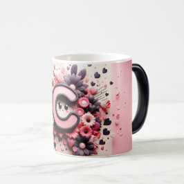 Caneca Mágica C Valentine Alphabet 3D