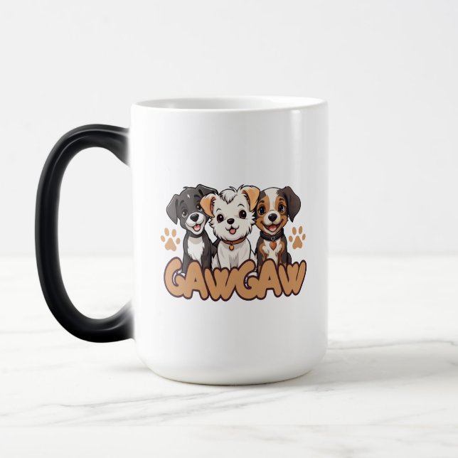 Caneca Mágica Cachorro Sobrevivente Dando Mug (Esquerda)