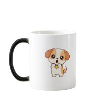 Cachorro Surpreso Personagem de Desenho Fofo Kawai