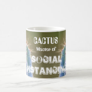 Caneca Mágica Cactus - Mestre da Distância Social!