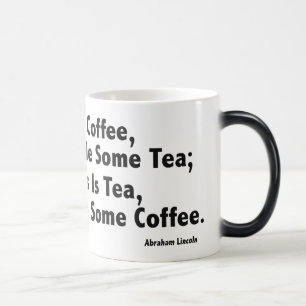 Caneca Mágica Café? Canhão Morphing preto/branco, de 11 oz