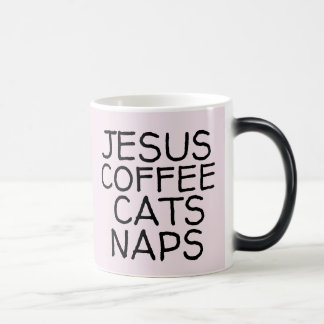 CANECA MÁGICA CAFÉ CRISTÃOS, GATOS E MÚGS DE JESUS