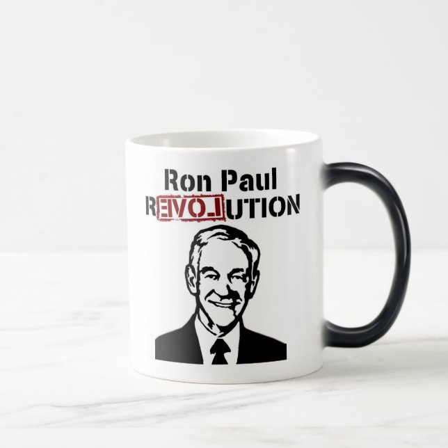 Caneca Mágica Café da revolução de Ron Paul/caneca/copo do chá (Direita)