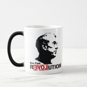 Caneca Mágica Café da revolução de Ron Paul/copo de chá/cane