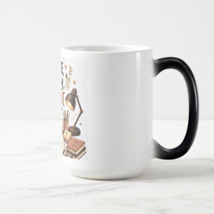 Caneca Mágica Café Estudar Repetir Aconchegante Amante do Café A