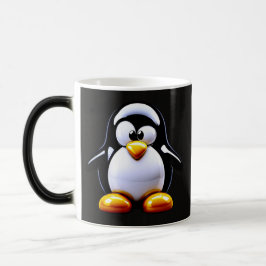 Caneca Mágica Café Penguin Engraçado