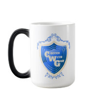 Café Sky Blue com Design de Deus Morph Mug