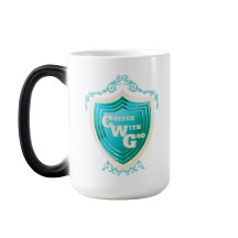 Café Teal com Design de Deus Morph Mug