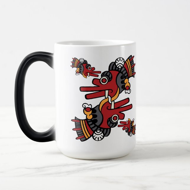 Caneca Mágica Calendário Aztec Dia 02 - Ehecatl (Esquerda)
