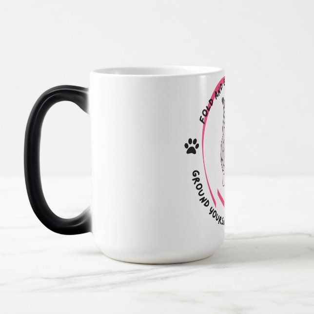 Caneca Mágica Calma em Ioga Cat - Inspiração em Cat (Esquerda)