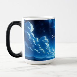 Caneca Mágica Cama de Céu Noturno Motivativo - Sonhe Grande, Alt