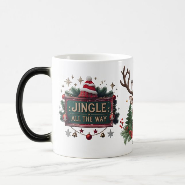 Caneca Mágica Cama Festiva "Jingle All Way" Morphing (Esquerda)