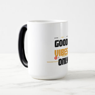 Caneca Mágica Camisa Good Vibes Only Energia Positiva Sol Retr