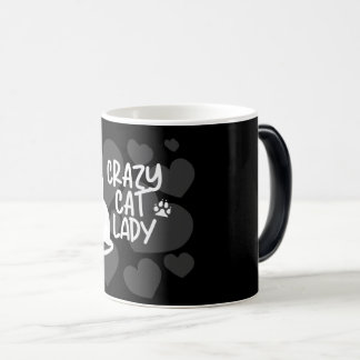 Caneca Mágica Camiseta Negra de Gato Louco