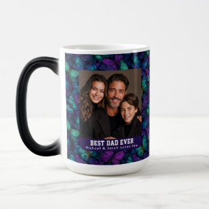 Caneca Mágica Camuflagem de Borboleta Boho Aniversário do Padras