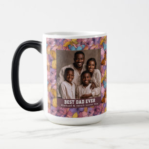 Caneca Mágica Camuflagem de Borboleta Única Flor Primeira Vez Pa