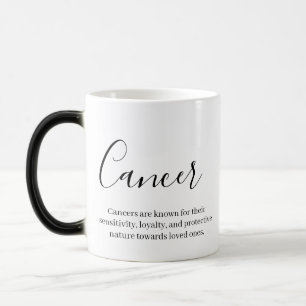 Caneca Mágica "Cancer personalizado Sinal Zodiac Nome e qualidad