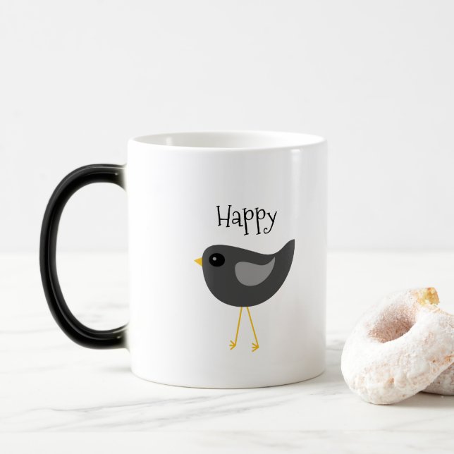 Caneca Mágica Caneca-branca-negra (Com Donut)