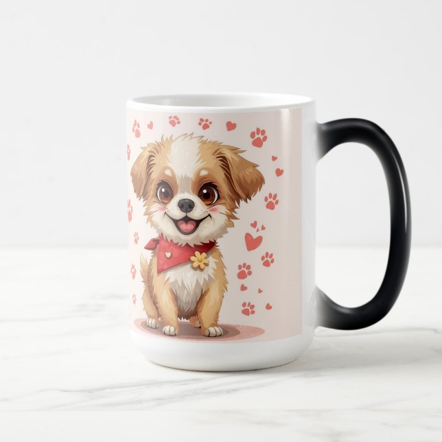 Caneca Mágica "Caneca de Cachorro Pawsome: Cuteness em Cada Sip" (Direita)