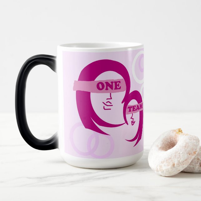 Caneca Mágica caneca-mãe e filha (Com Donut)