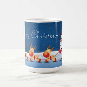 Caneca Mágica Caneca/papai noel e rena Morphing do Natal