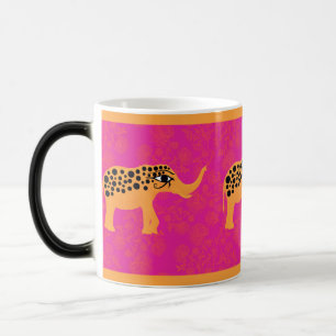 Caneca Mágica Canhão de Elefantes, Rosa-Quente,