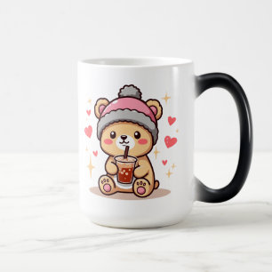 Caneca Mágica Canhão de Urso Cento   Mágica de café animal adorá
