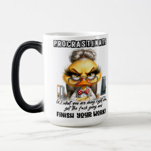 Caneca Mágica Capa de Citação Engraçada/Sarcástica da Vida no Es