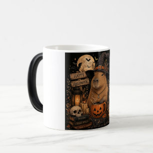 Caneca Mágica Capivara de Bruxa Assustadora no Halloween