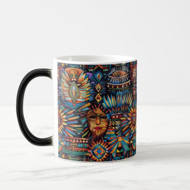 Caneca Mágica Captivando a Magi "Pré-Columbiana Tapeçaria" Cerul (Esquerda)