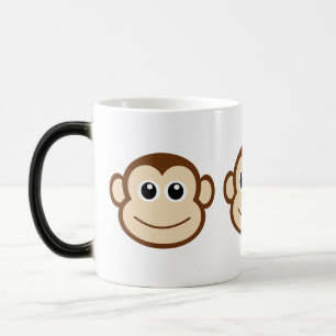Caneca Mágica Cara bonito do macaco do bebê