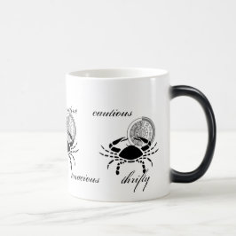 Caneca Mágica Caranguejo Cancer personalizável traços do estilo