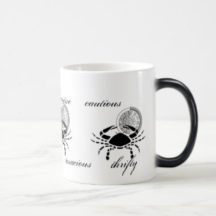 Caneca Mágica Caranguejo Cancer personalizável traços do estilo 