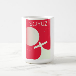 Caneca Mágica cartaz da Arte Espacial Soyuz