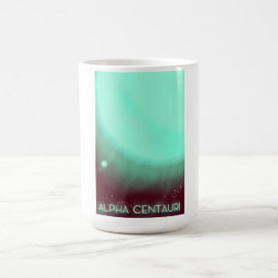 Caneca Mágica Cartaz de arte espacial Alpha Centauri