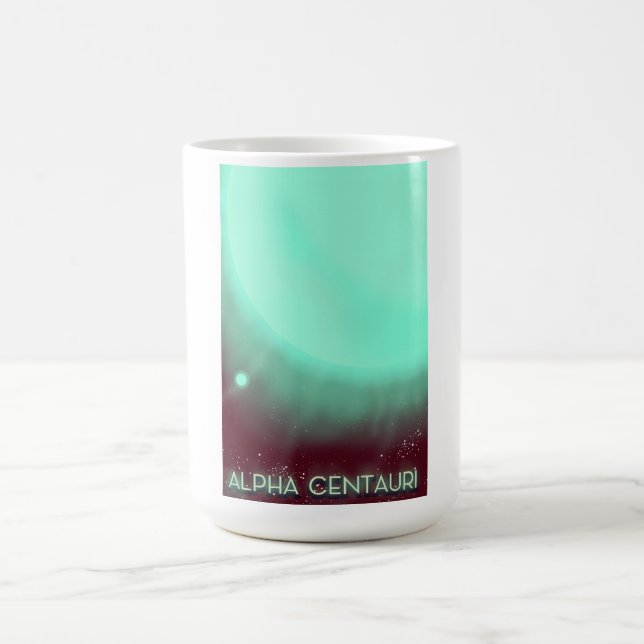 Caneca Mágica Cartaz de arte espacial Alpha Centauri (Center)