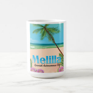 Caneca Mágica Cartaz de viagem da Cidade Autônoma Espanhola de M