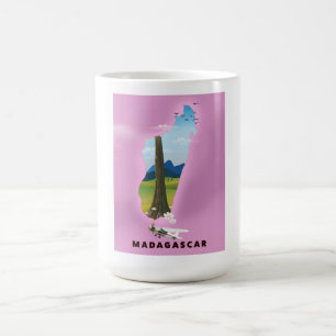 Caneca Mágica Cartaz de viagem ilustrado de Madagascar
