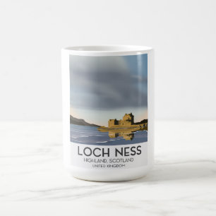 Caneca Mágica Cartaz de viagem Loch Ness, Highlands, Escócia