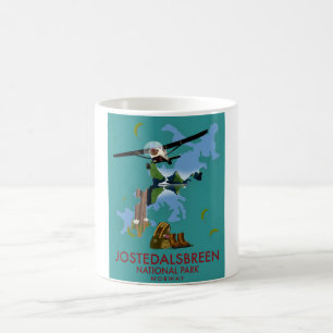 Caneca Mágica Cartaz de voo do Parque Nacional Jostedalsbreen