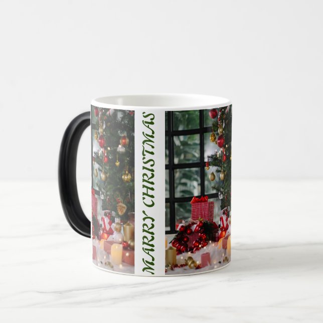 Caneca Mágica CASADO CHRISTMAS MASSA DE CAFÉ DE Dois Tons (Frente Esquerda)