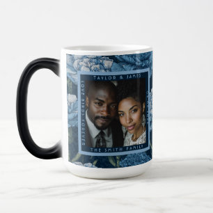 Caneca Mágica Casamento Botânico Estético de Cravos Elegantes