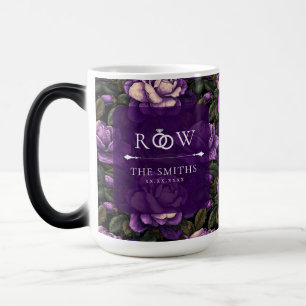 Caneca Mágica Casamento com Tema de Jardins de Gardenias Luxuosa